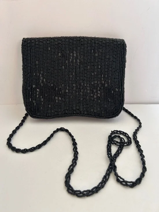 La Regale Black Beaded Crossbody Bag - Picture 5 of 9